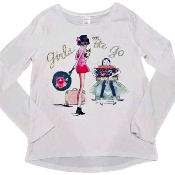 Gymboree Girl Tshirt & Cat & Jack Denim with Star Accents Size 8 - Picture 2 of 6
